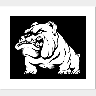 English Bulldog Cartoon Posters and Art